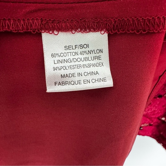Wayf Say It Out Loud Lace Mini Dress Garnet Red Size M NWT - Picture 6 of 12